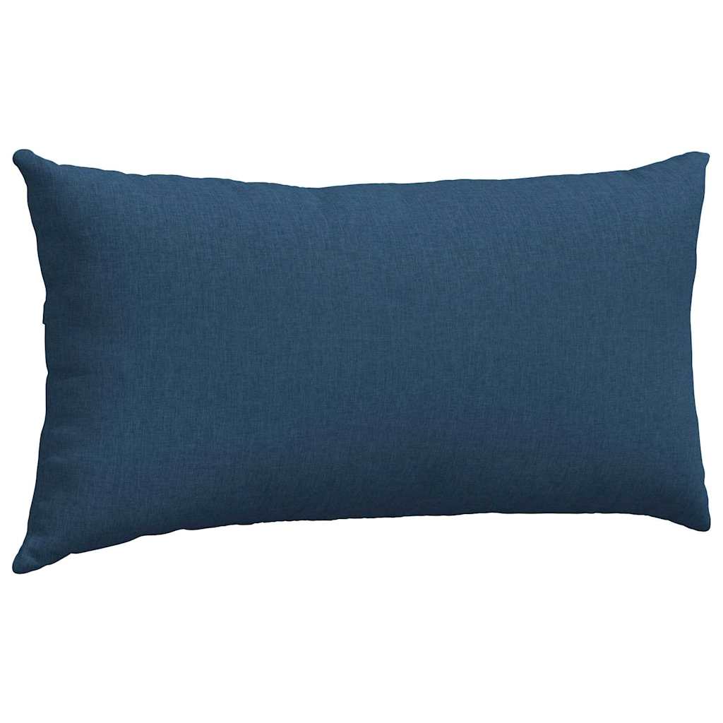 Sofa Pillows 2 pcs Blue 80 x 40 cm Fabric